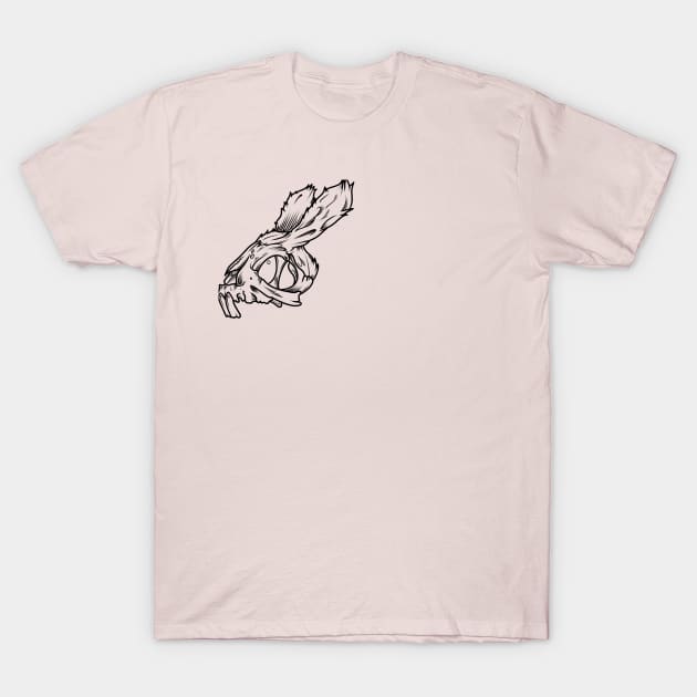 Bunny Skull T-Shirt by Scottconnick